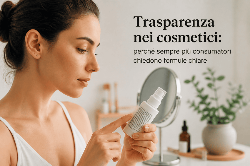 Trasparenza nei cosmetici: perché sempre più consumatori chiedono formule chiare