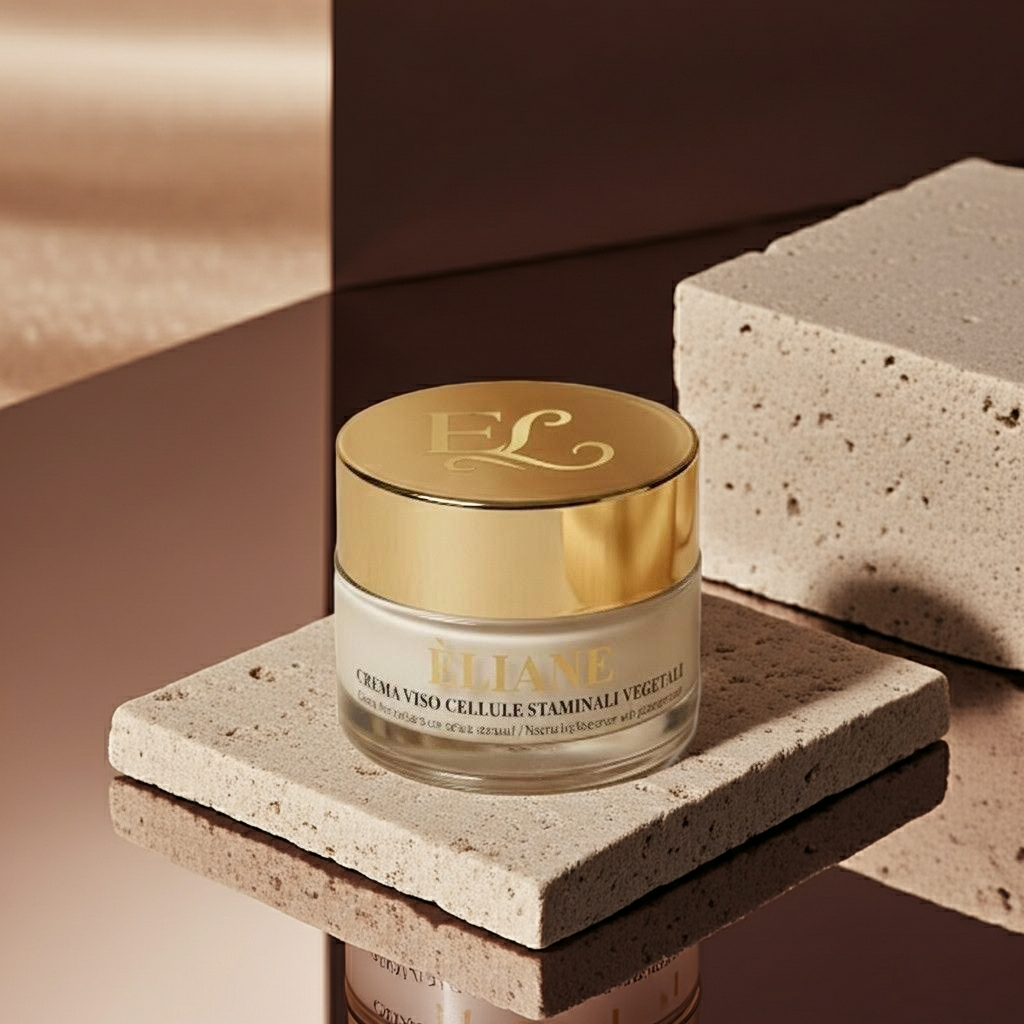 Crema Viso Cellule Staminali Uva ÉLIANE - Vasetto rigenerante anti-age con estratti mediterranei
