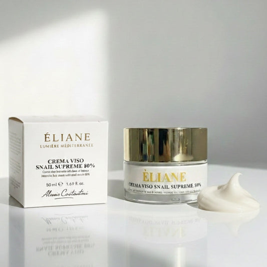 Crema Viso Bava di Lumaca 80% ÉLIANE - Vasetto trattamento intensivo anti-rughe rigenerante italiano
