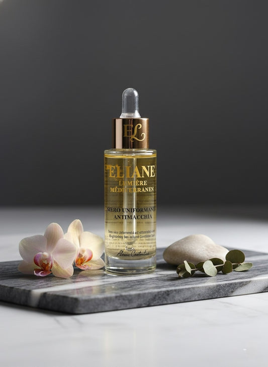 Siero Antimacchia ÉLIANE - Flacone airless con niacinamide e acido kojico per uniformare il colorito
