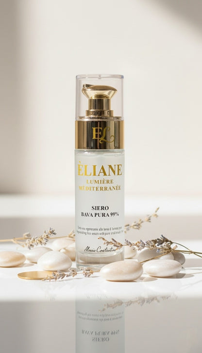 Siero Bava di Lumaca 99% ÉLIANE - Flacone con contagocce, formula pura italiana cruelty-free anti-rughe
