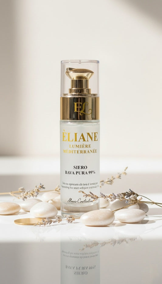 Siero Bava di Lumaca 99% ÉLIANE - Flacone con contagocce, formula pura italiana cruelty-free anti-rughe