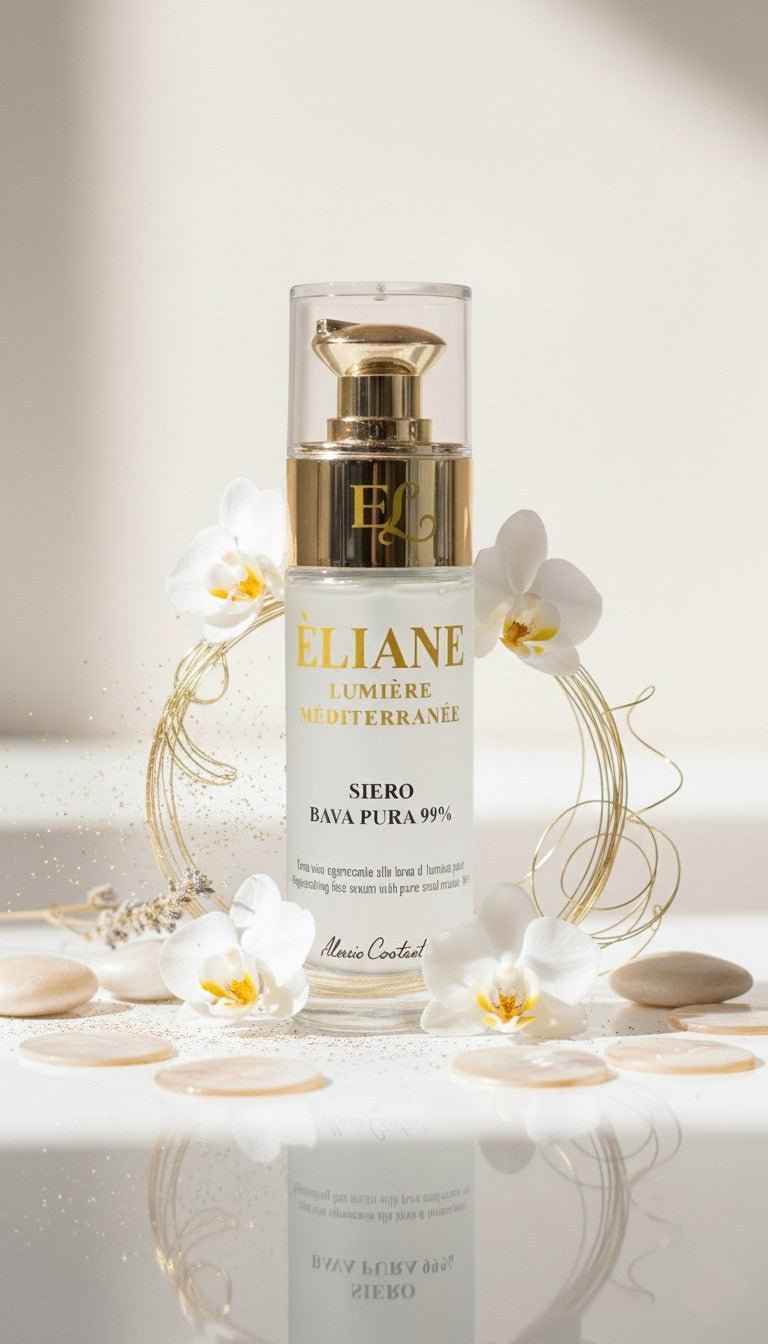 Siero Bava di Lumaca Pura 99% - Anti-Rughe Rigenerante Idratante Cicatrici Macchie - Èliane Cosmetics Alessio Costantini